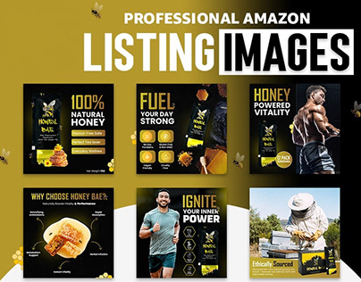 Amazon Listing Images — Honey Sachet