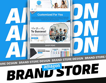 Amazon StoreFront Design, Brand Store — Pencils / Pens
